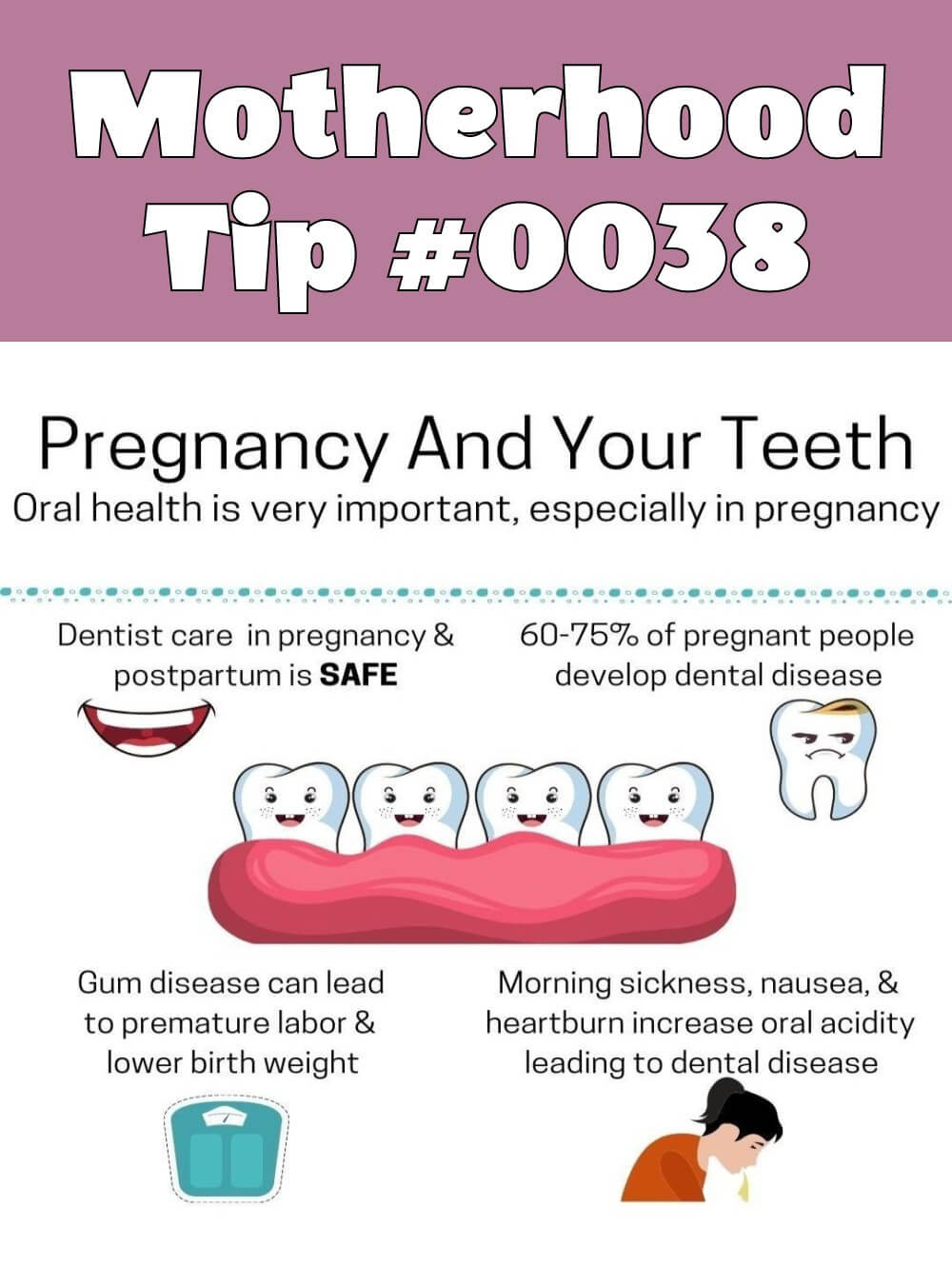 Parenting and Pregnancy Infographic | Motherhood Tip #0038